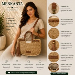 BOLSO PAOLA DOS ASAS CORTAS Y BANDOLERA