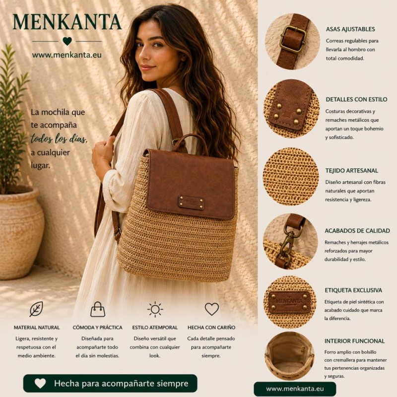 MOCHILA MERCE CON SOLAPA