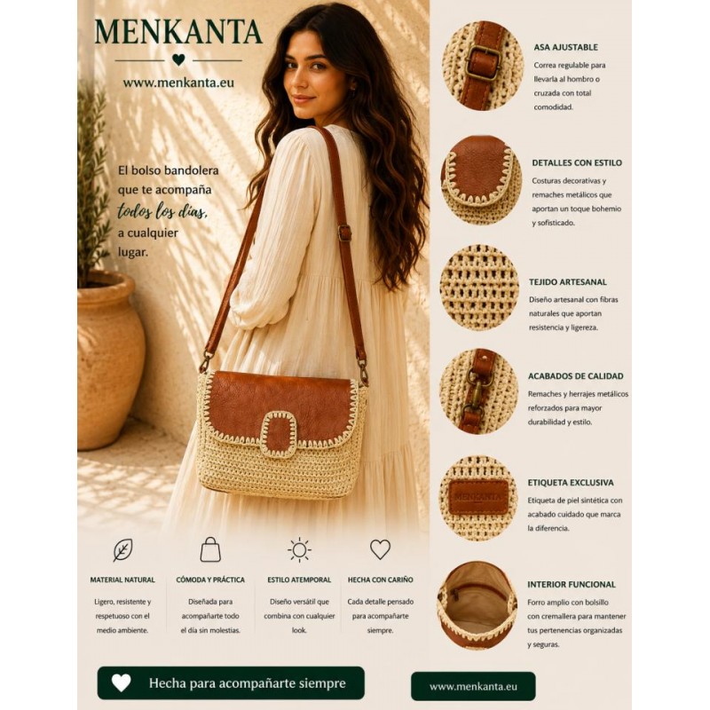 BOLSO AYSHA BANDOLERA CON SOLAPA