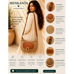 BOLSO AYSHA BANDOLERA OVALADA CON SOLAPA