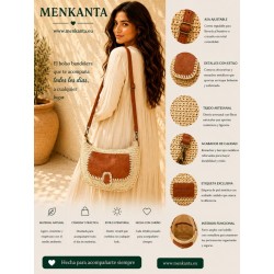BOLSO AYSHA BANDOLERA OVALADA CON SOLAPA