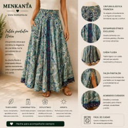 FALDA PANTALON ETNICA T26