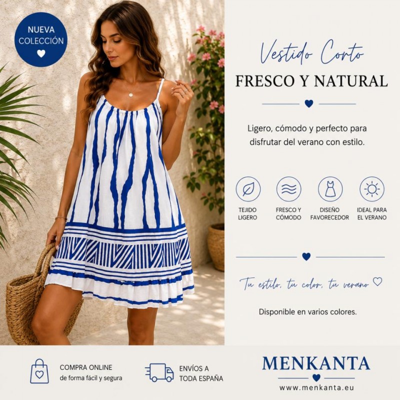 VESTIDO TIRANTE FINO CORTO DANKA 