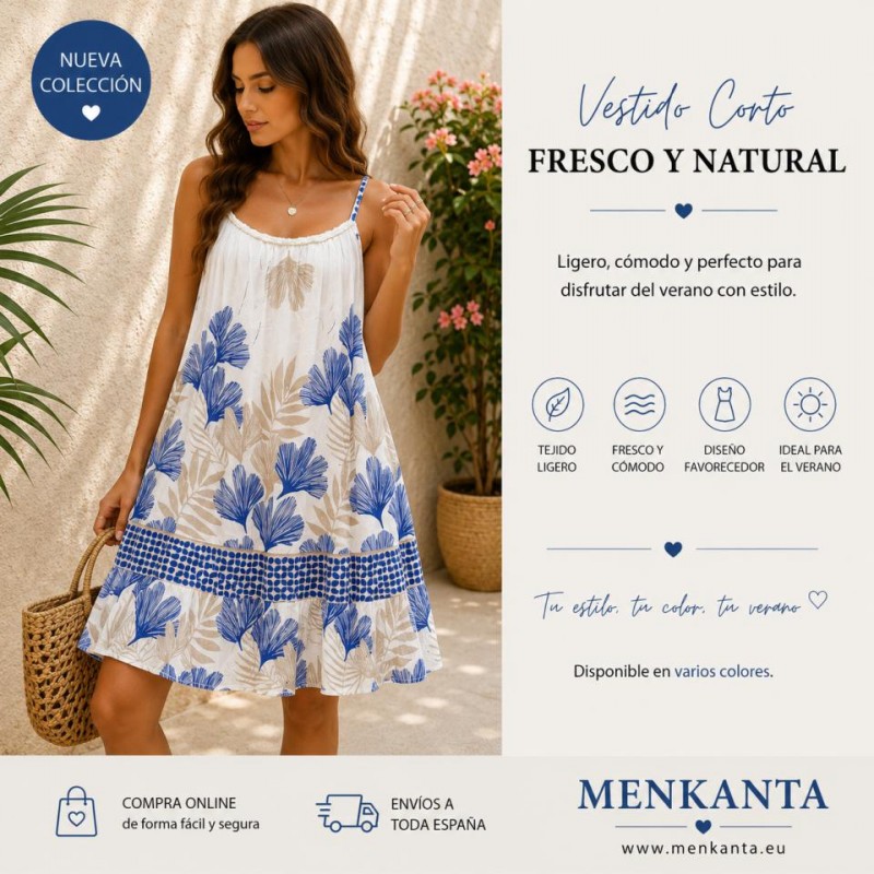 VESTIDO TIRANTE FINO CORTO DARINA